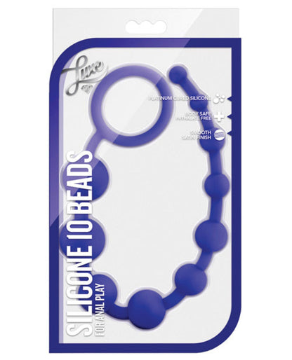 Doll Authority Anal Products Purple Blush Luxe Silicone Beads