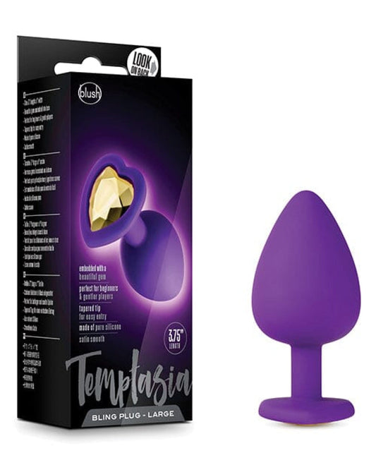 Doll Authority Anal Products Purple / Small Blush Temptasia Bling Plug With gem