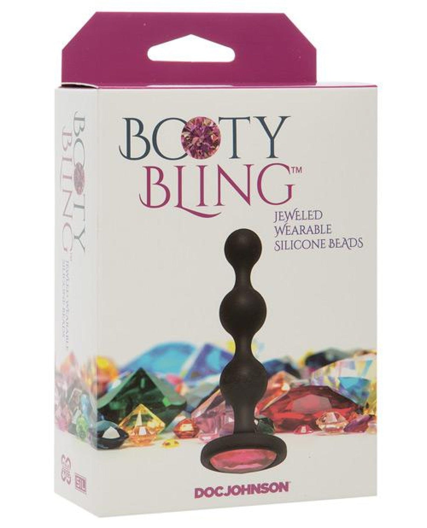 Doll Authority Anal Products Pink Booty Bling Wearable Silicone Beads