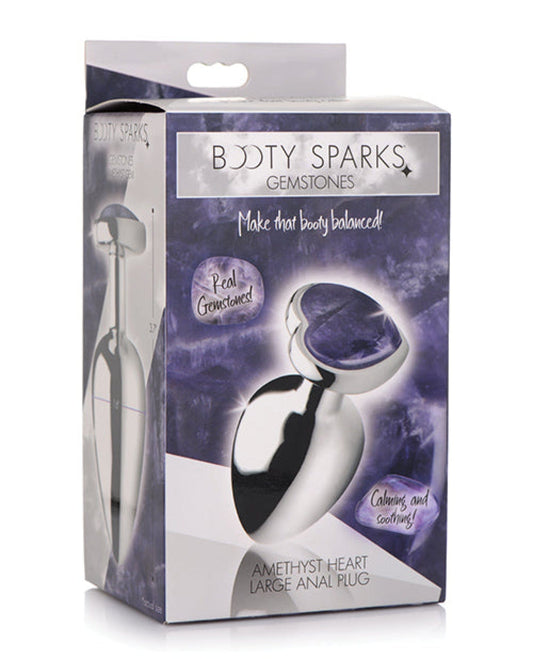 Doll Authority Anal Products Large Booty Sparks Gemstones Amethyst Heart Anal Plug