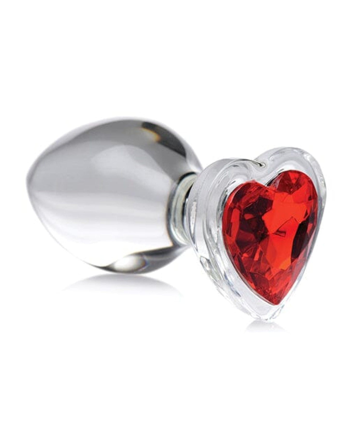 Doll Authority Anal Products Booty Sparks Red Heart Gem Glass Anal Plug