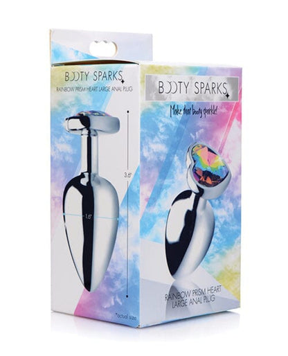 Doll Authority Anal Products Large Bootysparks Rainbow Prism Heart Anal Plug