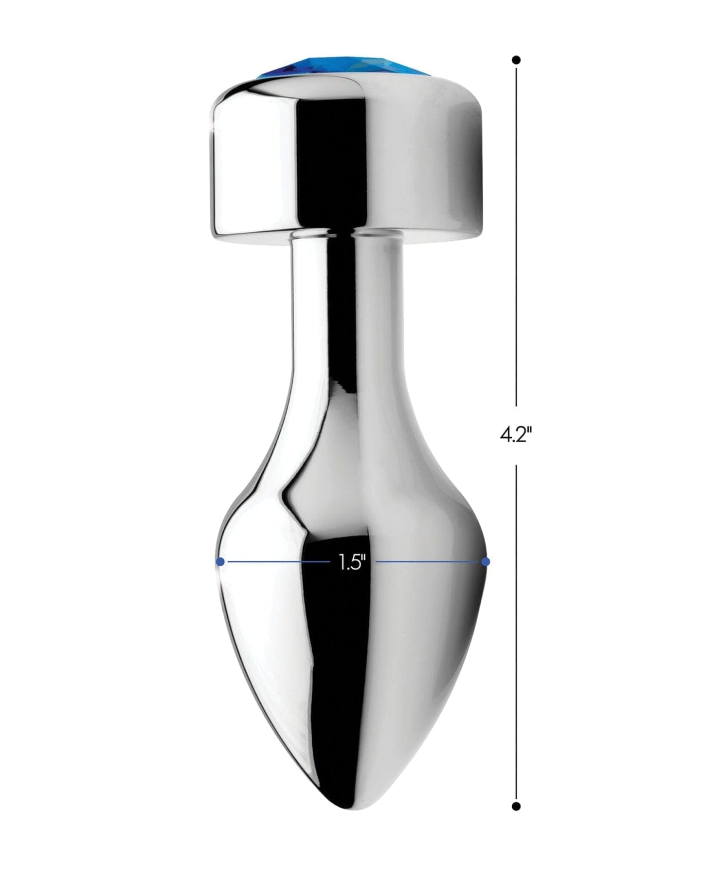 Doll Authority Anal Products Bootysparks Weighted Blue Gem Anal Plug