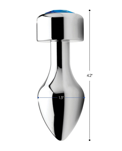 Doll Authority Anal Products Bootysparks Weighted Blue Gem Anal Plug