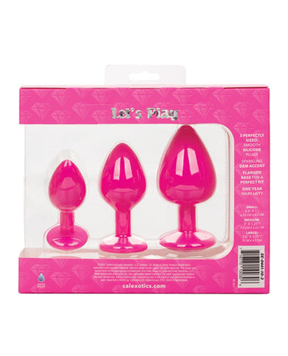 Doll Authority Anal Products Cheeky Gems 3 Pc Plug Set