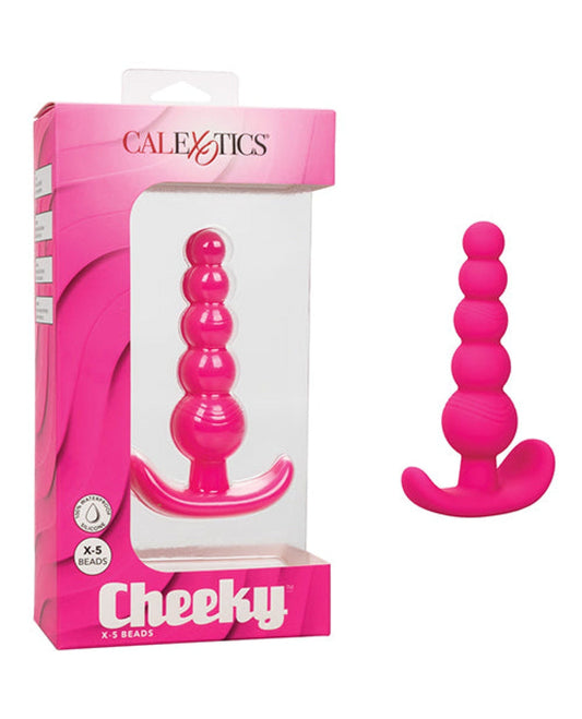 Doll Authority Anal Products Cheeky X-5 Beads - Pink