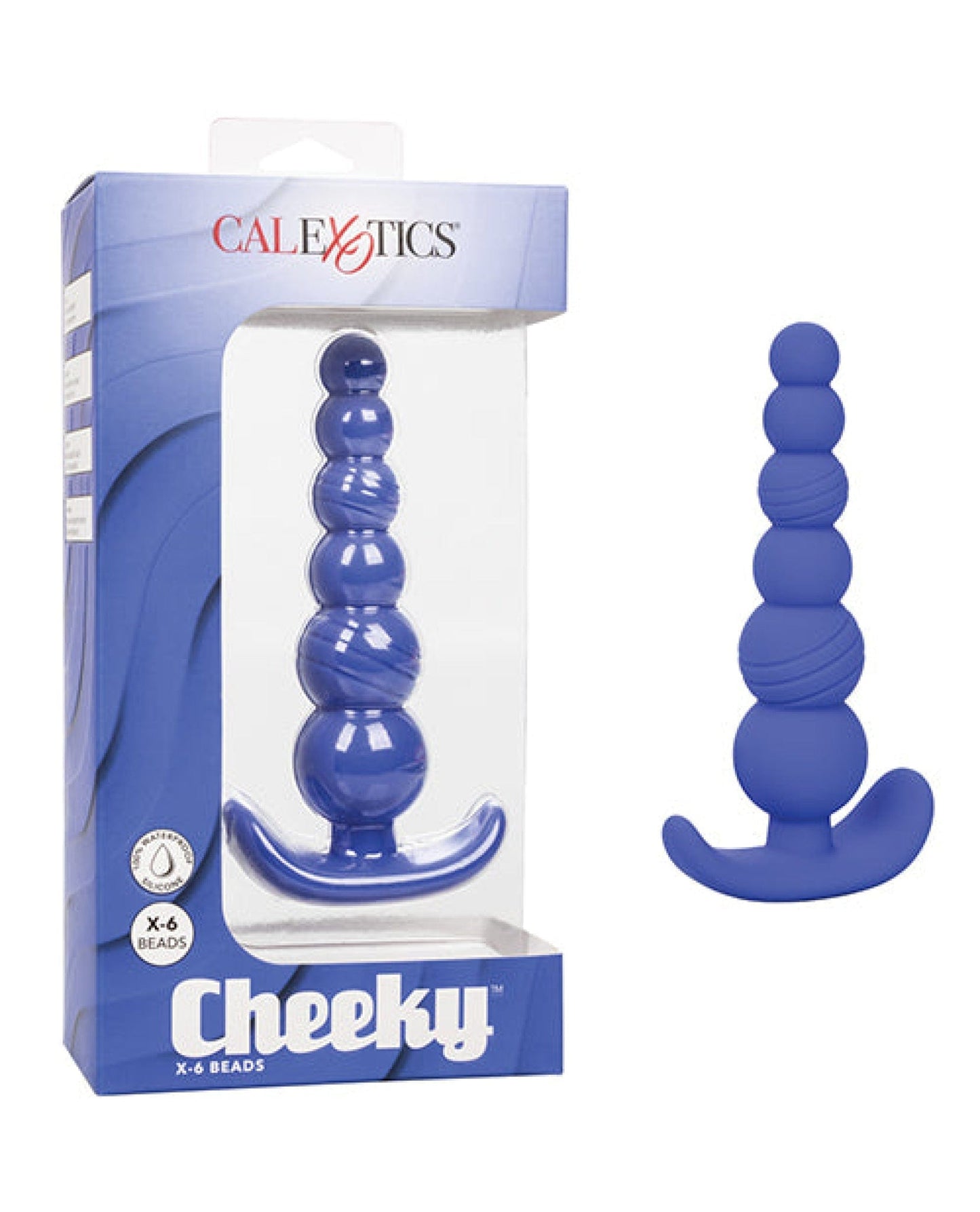 Doll Authority Anal Products Cheeky X-6 Beads - Purple