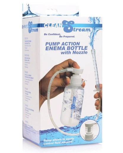 Doll Authority Anal Products Cleanstream Pump Action Enema Bottle W-nozzle