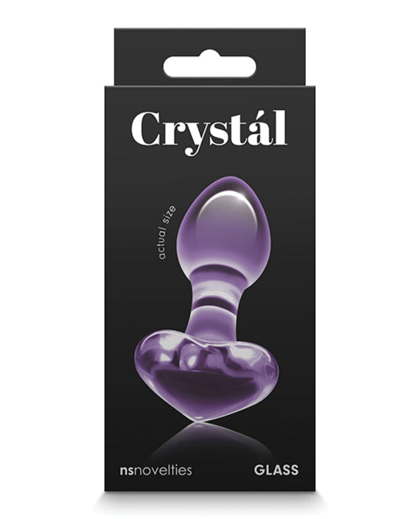 Doll Authority Anal Products Purple Crystal Heart Butt Plug