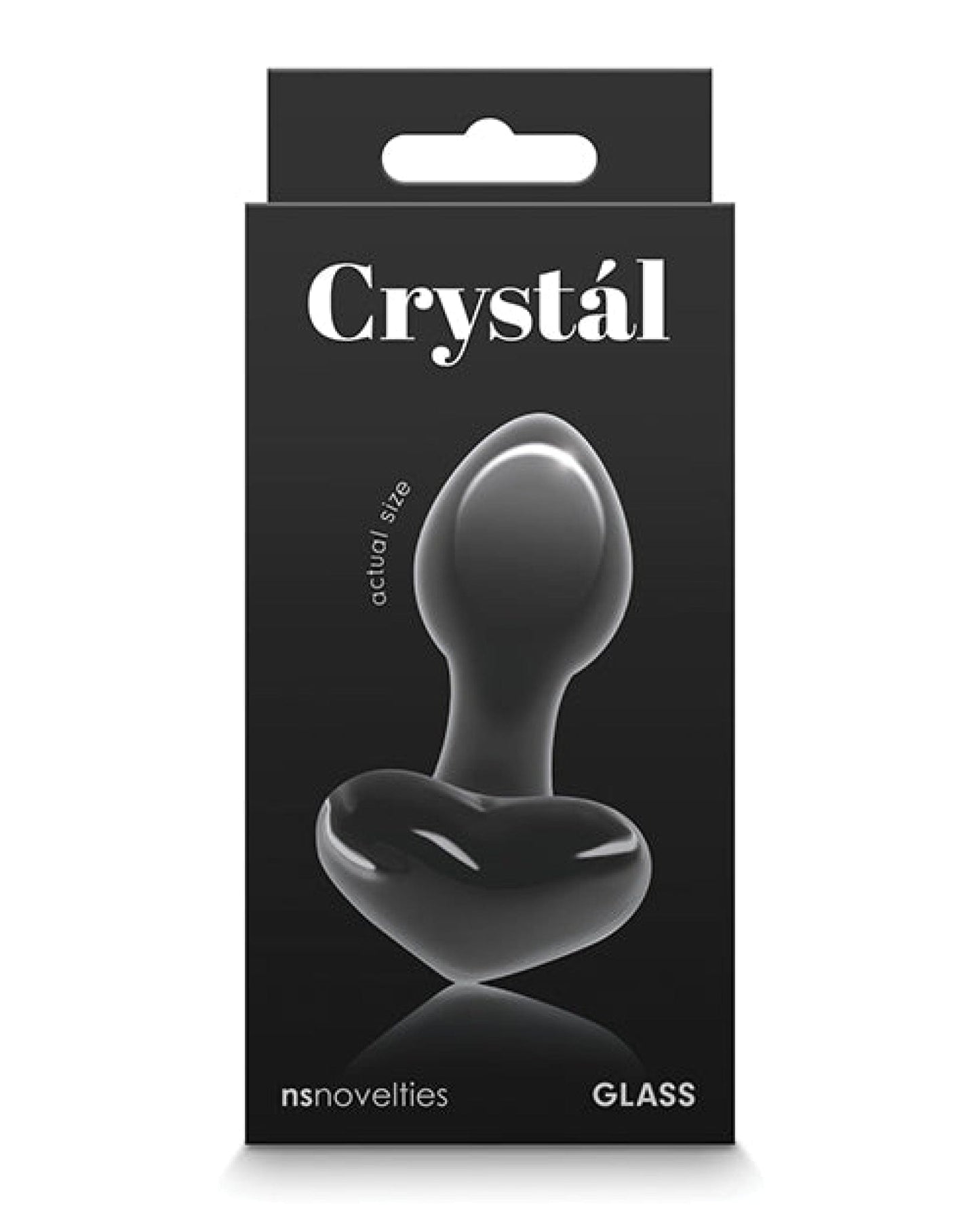 Doll Authority Anal Products Black Crystal Heart Butt Plug