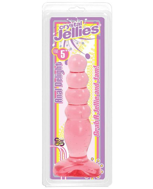 Doll Authority Anal Products Pink "Crystal Jellies 5"" Anal Delight"
