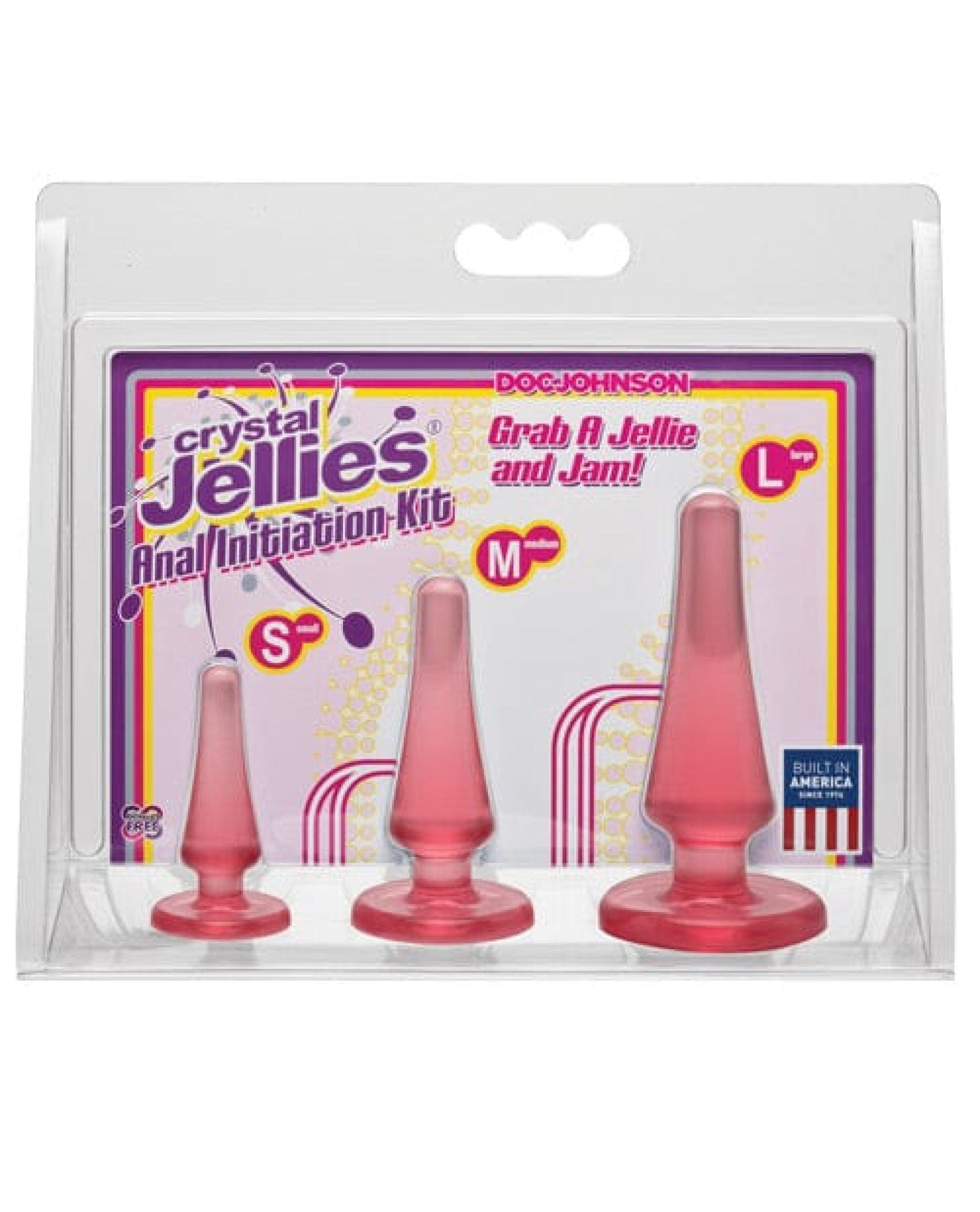 Doll Authority Anal Products Pink Crystal Jellies Anal Initiation Kit