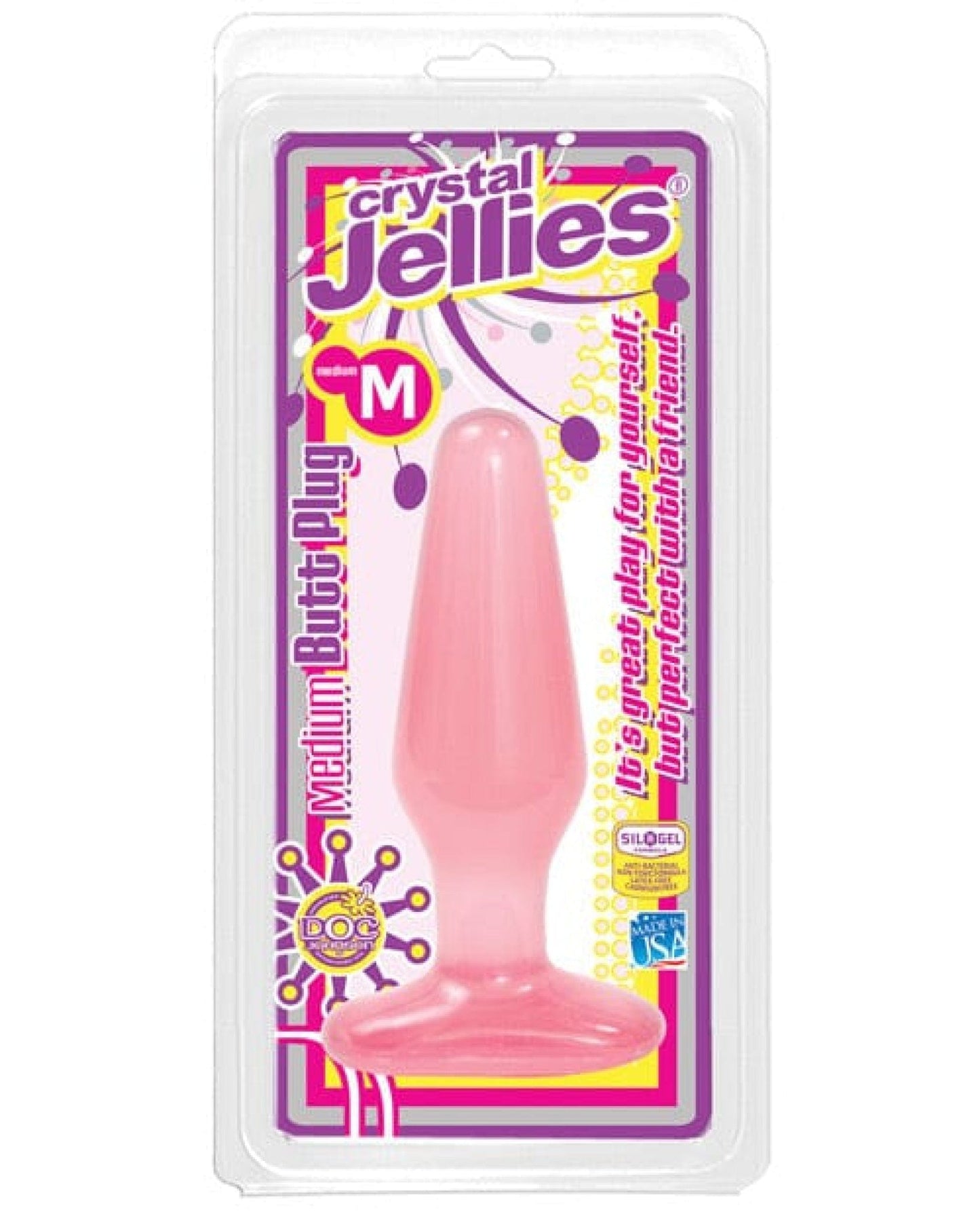 Doll Authority Anal Products Pink / Medium Crystal Jellies Butt Plug
