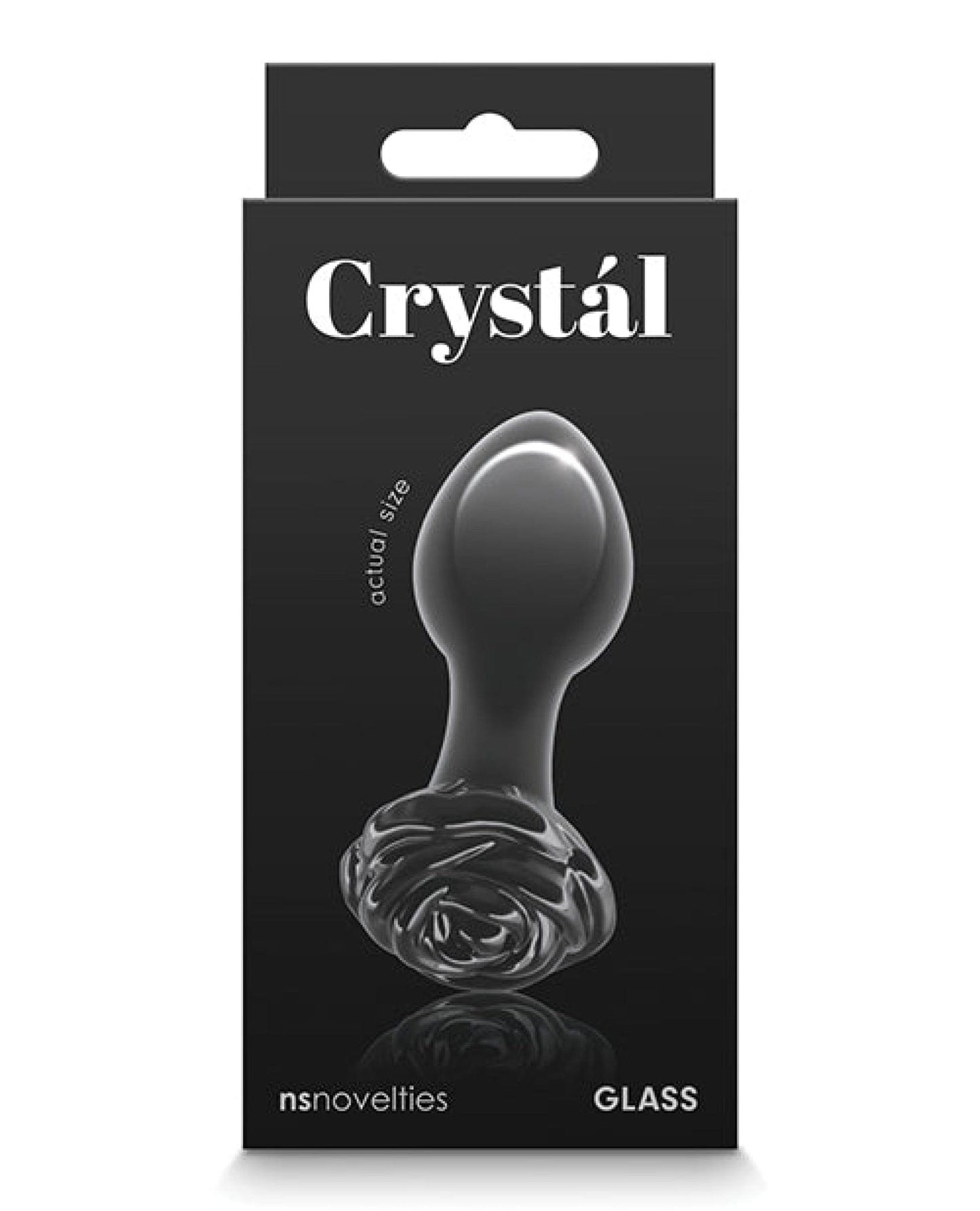 Doll Authority Anal Products Black Crystal Rose Butt Plug