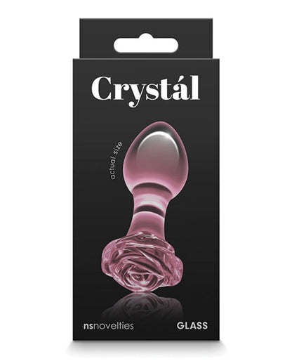Doll Authority Anal Products Pink Crystal Rose Butt Plug