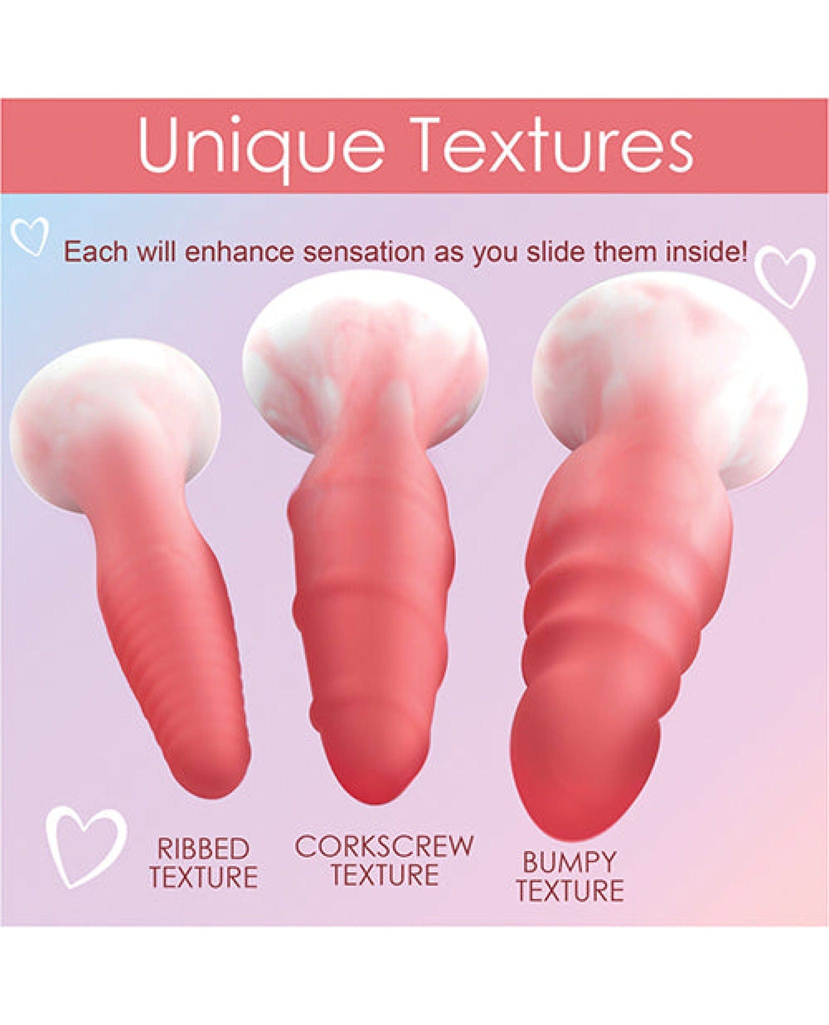 Doll Authority Anal Products Curve Toys Simply Sweet Silicone Butt Plug Set