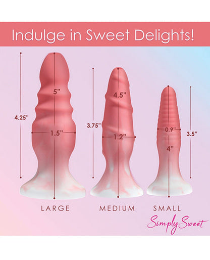 Doll Authority Anal Products Curve Toys Simply Sweet Silicone Butt Plug Set