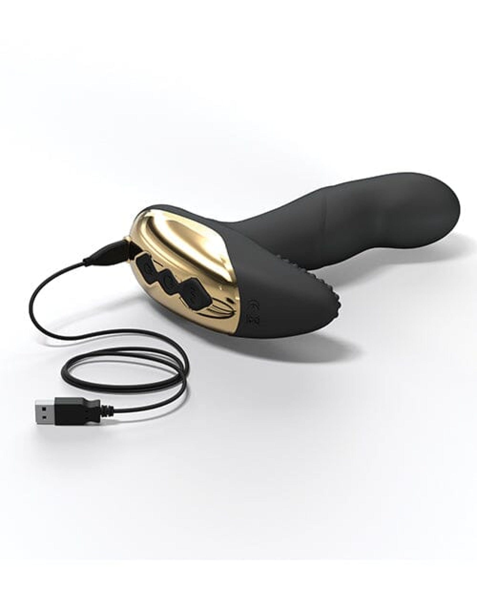 Doll Authority Anal Products Dorcel P-finger Come Hither - Black-gold