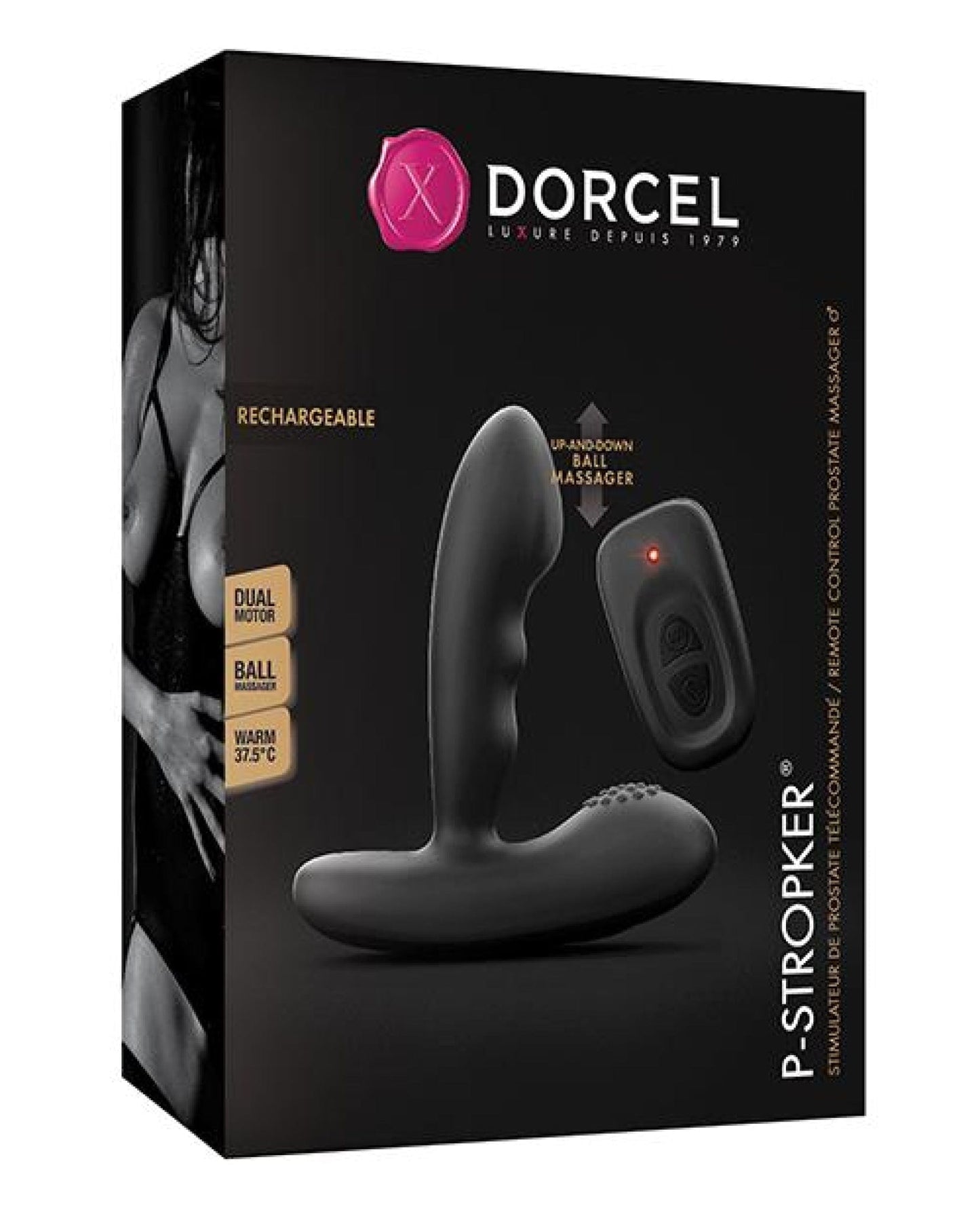 Doll Authority Anal Products Dorcel P-stroker Moving Bead Prostate Massager - Black