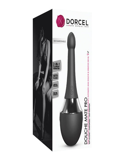 Doll Authority Anal Products Dorcel Vibrating Douche Mate Pro - Black-silver