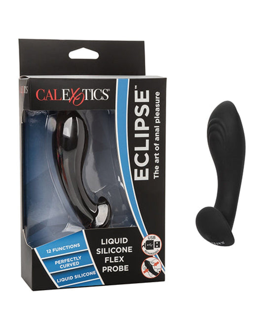 Doll Authority Anal Products Eclipse Liquid Silicone Flex Probe - Black