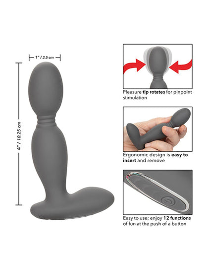 Doll Authority Anal Products Eclipse Rotator Probe - Gray