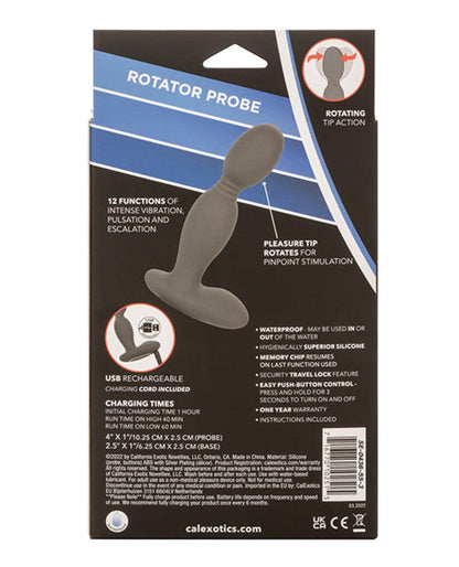 Doll Authority Anal Products Eclipse Rotator Probe - Gray
