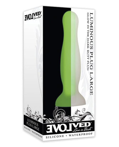 Doll Authority Anal Products Evolved Luminous Anal Plug Large - Green