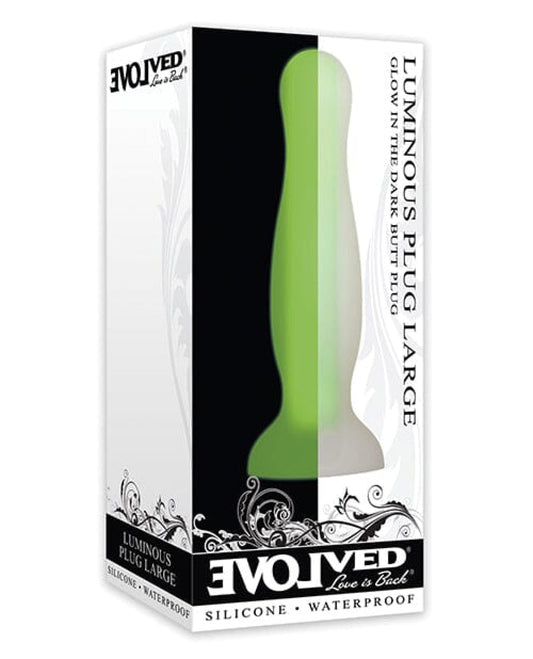 Doll Authority Anal Products Evolved Luminous Anal Plug Large - Green