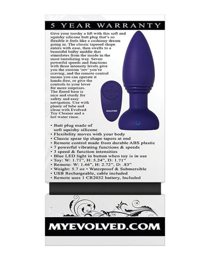Doll Authority Anal Products Evolved Smooshy Tooshy - Purple