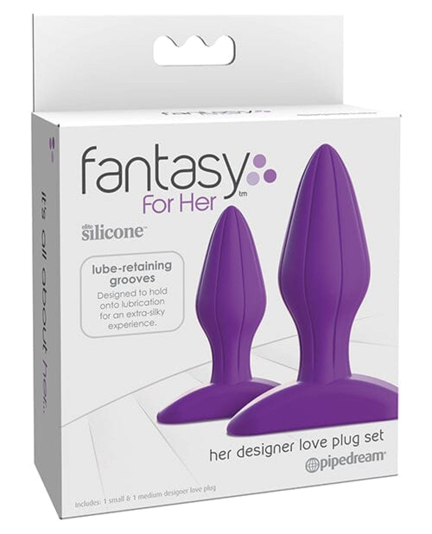 Doll Authority Anal Products Fantasy For Her Designer Love Plug Set - Purple