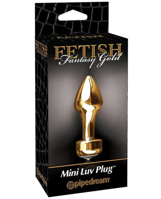 Doll Authority Anal Products Fetish Fantasy Gold Mini Luv Plug - Gold