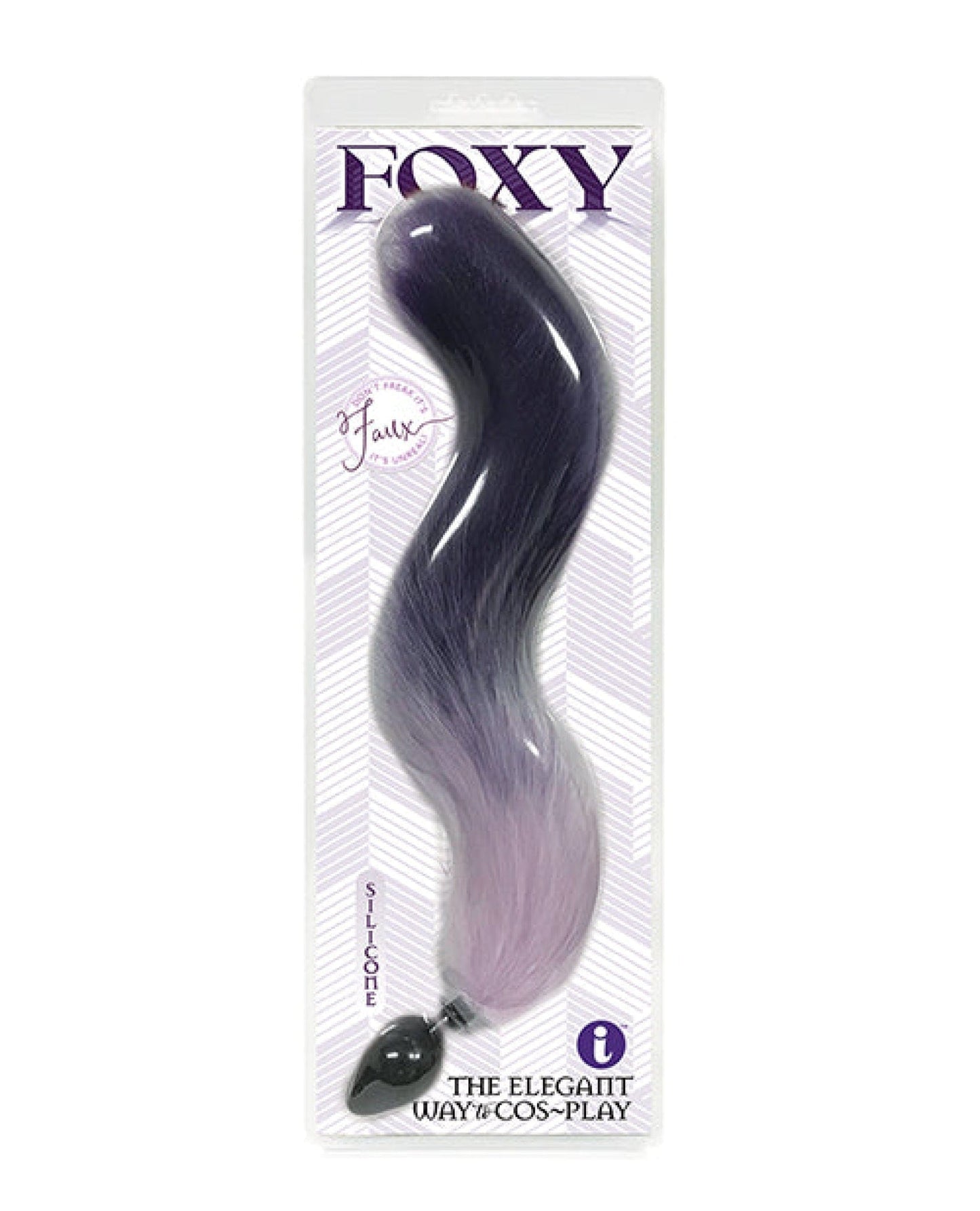 Doll Authority Anal Products Purple Gradient Foxy Fox Tail Silicone Butt Plug