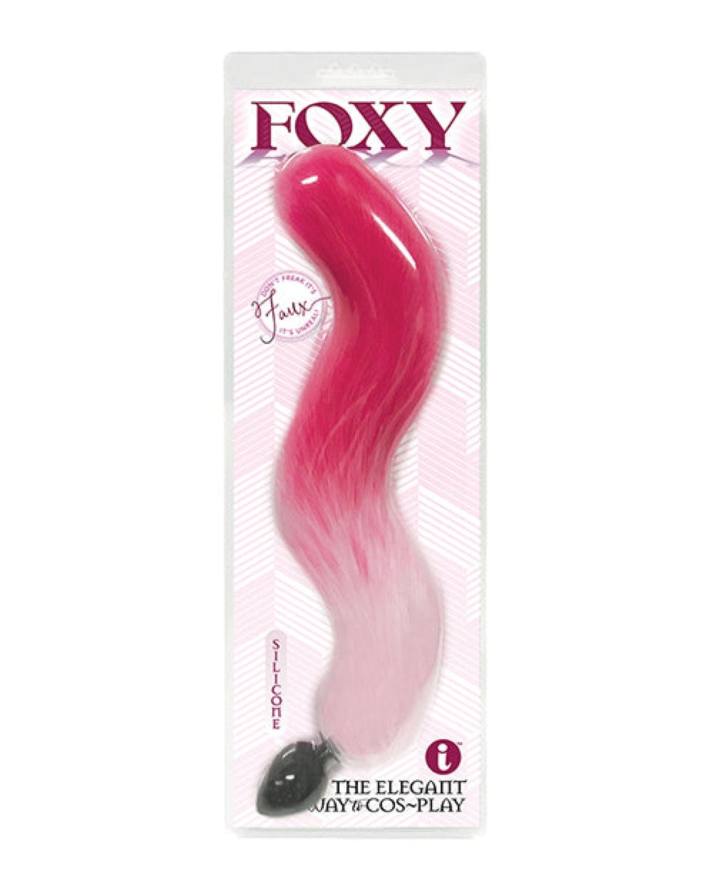 Doll Authority Anal Products Pink Gradient Foxy Fox Tail Silicone Butt Plug