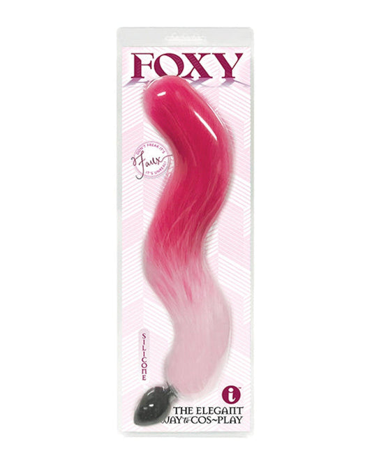Doll Authority Anal Products Pink Gradient Foxy Fox Tail Silicone Butt Plug