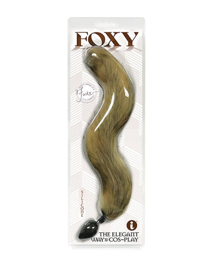 Doll Authority Anal Products Gold Foxy Fox Tail Silicone Butt Plug