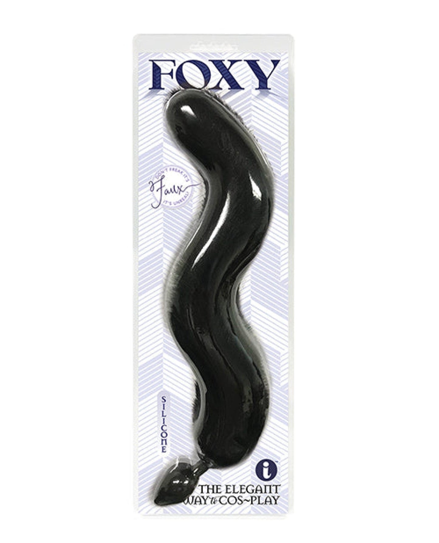 Doll Authority Anal Products Black Foxy Fox Tail Silicone Butt Plug