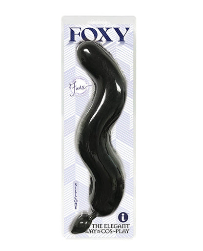 Doll Authority Anal Products Black Foxy Fox Tail Silicone Butt Plug