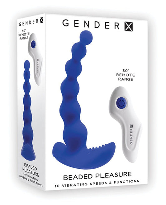 Doll Authority Anal Products Gender X Beaded Pleasure - Blue