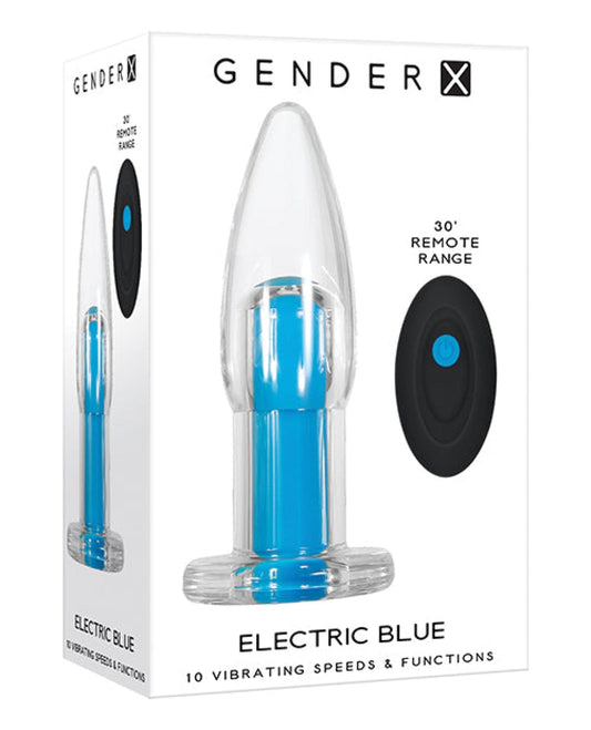 Doll Authority Anal Products Gender X Electric Blue - Clear-blue