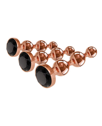 Doll Authority Anal Products Gender X Gold Digger Set - Rose Gold-black