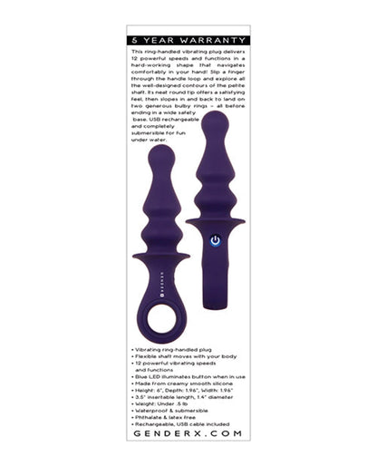 Doll Authority Anal Products Gender X Ring Pop - Purple