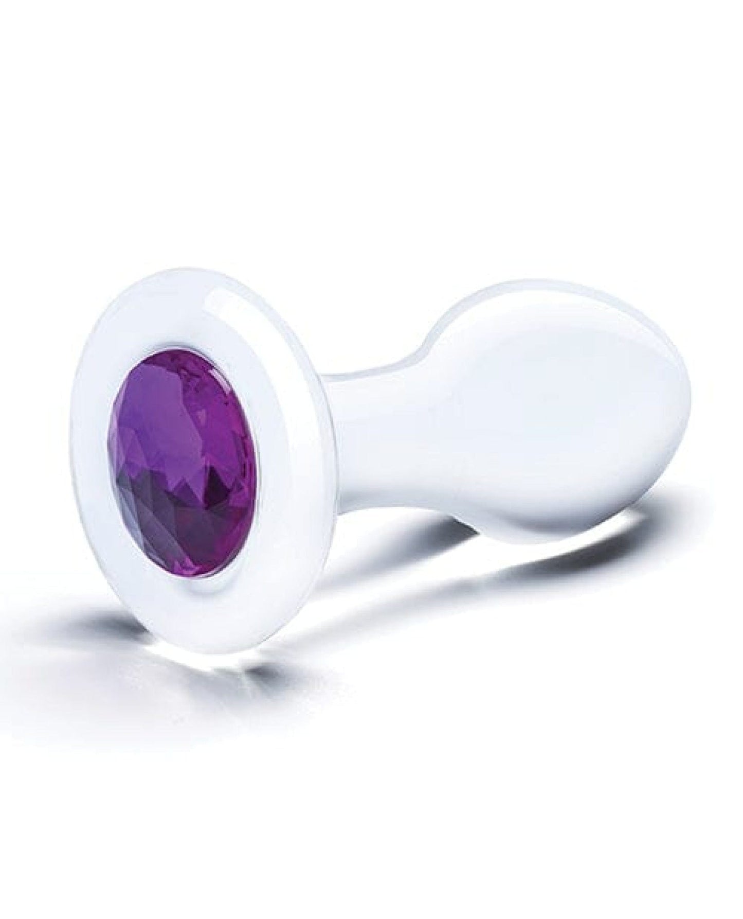 Doll Authority Anal Products Glas 3.5" Bling Bling Glass Butt Plug - Clear
