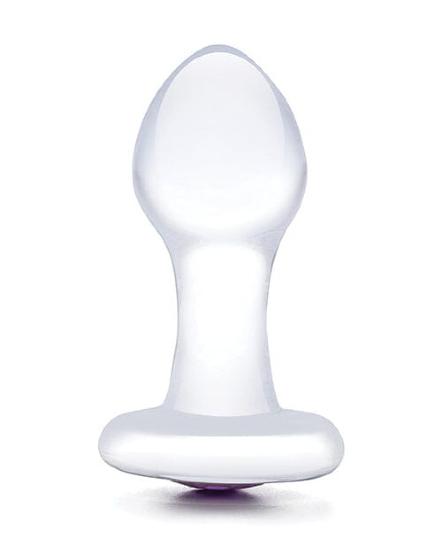 Doll Authority Anal Products Glas 3.5" Bling Bling Glass Butt Plug - Clear