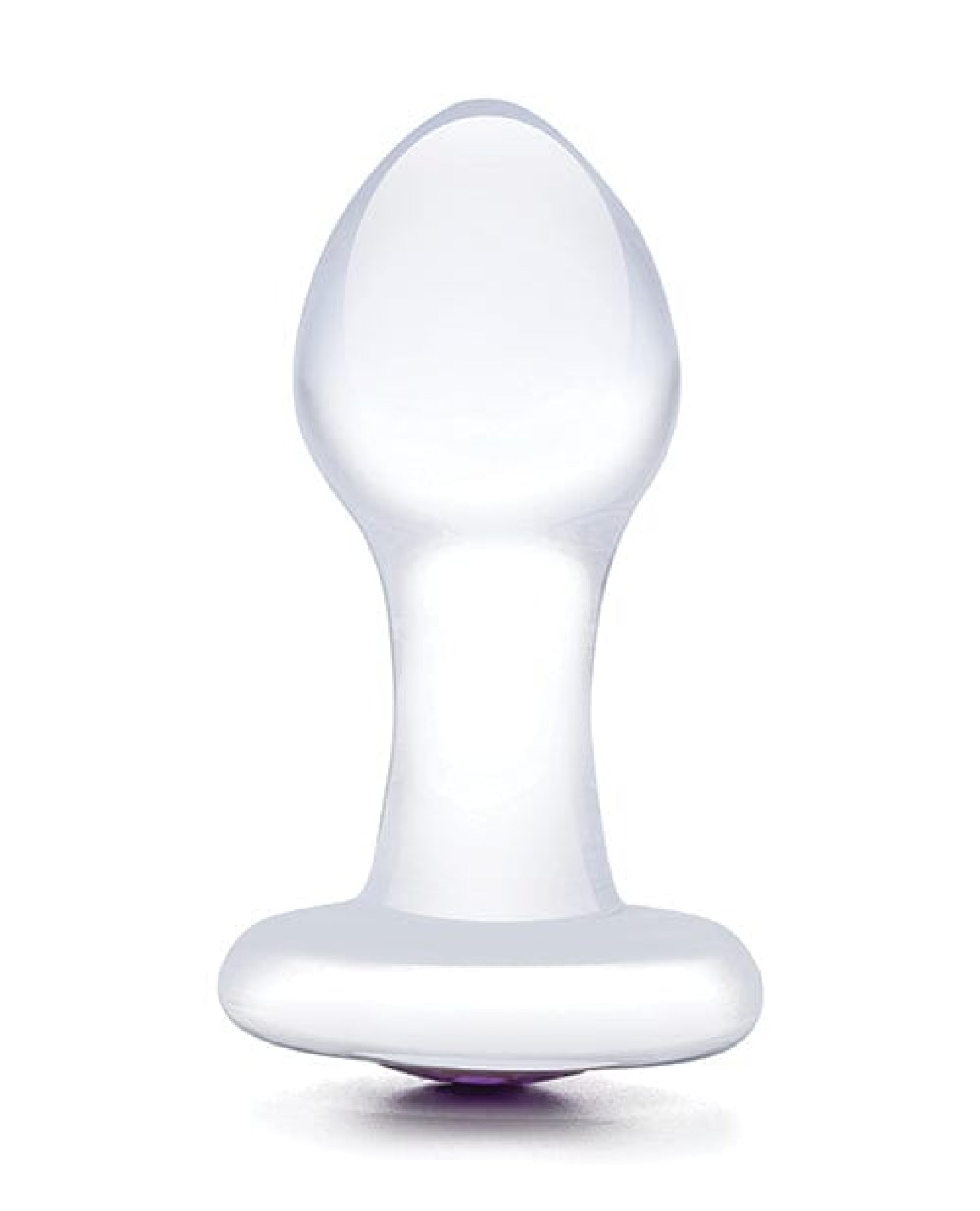 Doll Authority Anal Products Glas 3.5" Bling Bling Glass Butt Plug - Clear