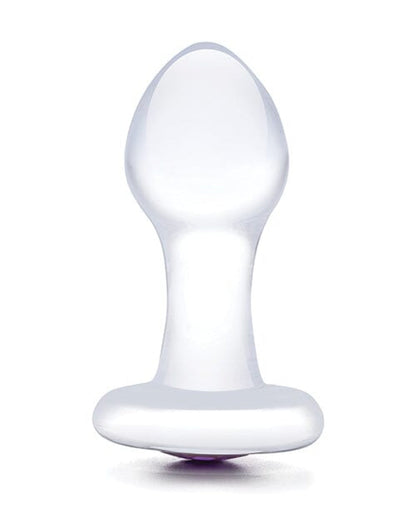 Doll Authority Anal Products Glas 3.5" Bling Bling Glass Butt Plug - Clear