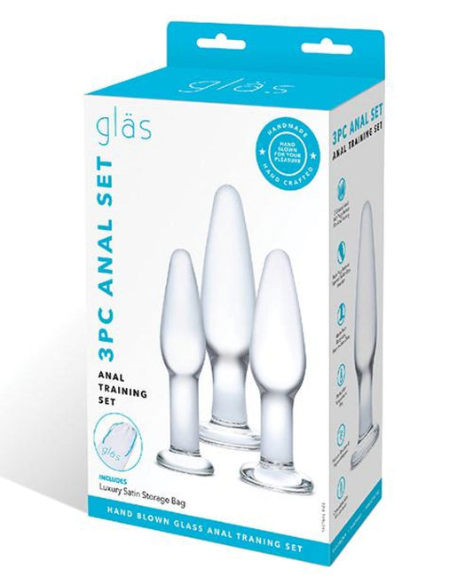 Doll Authority Anal Products Glas 3 Pc Glass Anal Training Kit