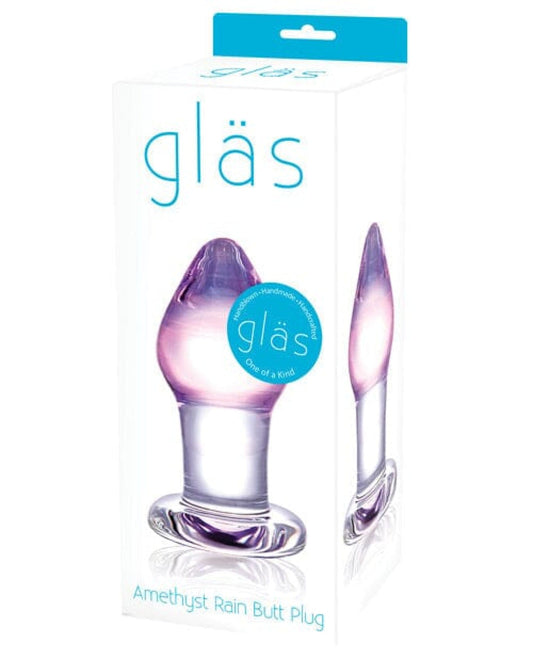 Doll Authority Anal Products Glas Amethyst Rain Glass Butt Plug