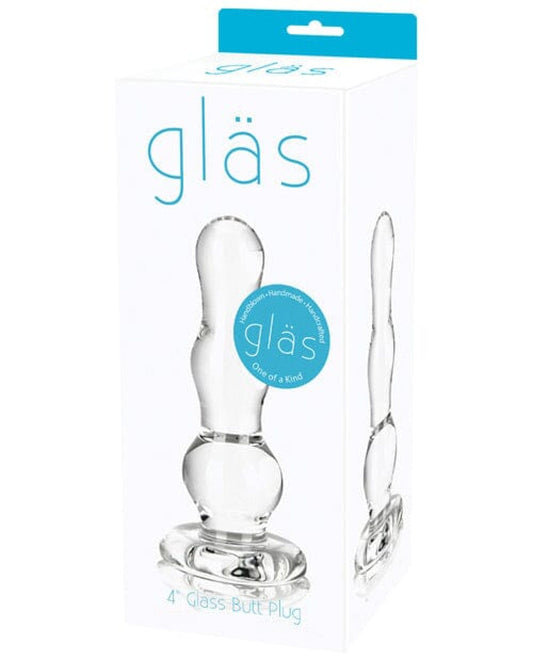 Doll Authority Anal Products 4" Glas Butt Plug - Clear