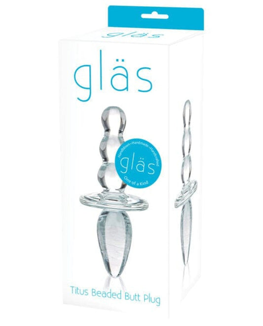 Doll Authority Anal Products Glas Titus Beaded Glass Butt Plug